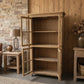 FAIRMONT RECYCLED ELM GLASS CABINET - NATURAL - MyChocolateWood