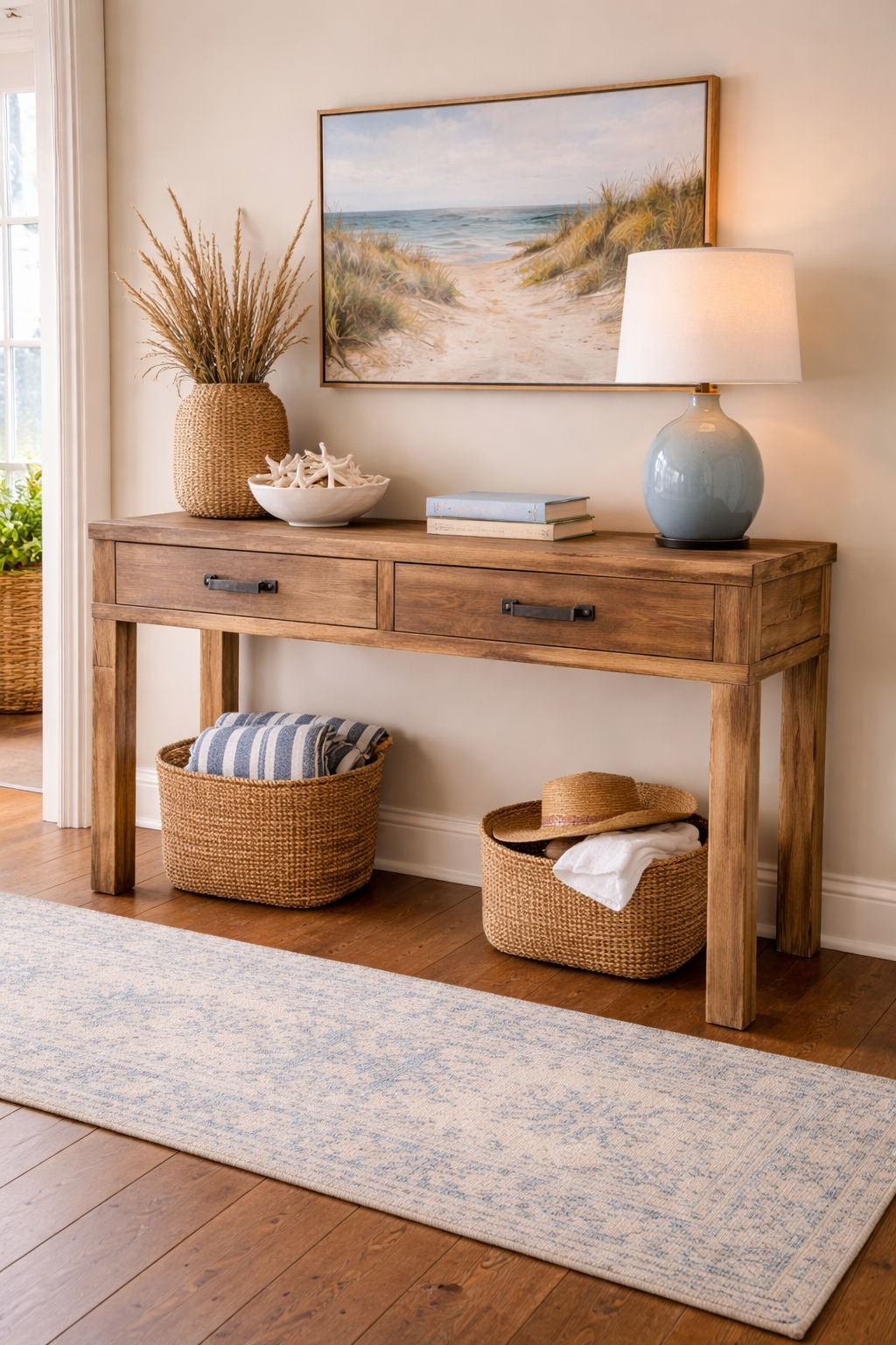 FAIRMONT HALL TABLE/CONSOLE TABLE IN RECYCLED ELM - 2 SIZES - MyChocolateWood