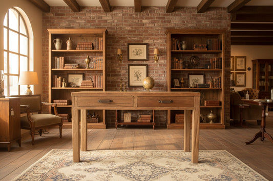 FAIRMONT HALL TABLE/CONSOLE TABLE IN RECYCLED ELM - 2 SIZES - MyChocolateWood