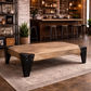 FAIRMONT 160CM RECYCLED ELM & IRON LEGS COFFEE TABLE - MyChocolateWood