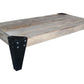 FAIRMONT 160CM RECYCLED ELM & IRON LEGS COFFEE TABLE - MyChocolateWood