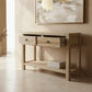 SHULI RECLAIMED ELM CHINESE ANTIQUE REPRODUCTION HALL TABLE/CONSOLE W/ SHELF - MyChocolateWood
