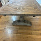 HARLOW PARQUET RECLAIMED ELM DOUBLE EXTENSION DINING TABLE WITH PEDESTAL BASE 210/260/310CM NATURAL ELM - MyChocolateWood