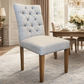 SANTIAGO FABRIC DINING CHAIR IN FLAXEEN - STOCK CLEARANCE EOFY SALE
