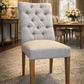 SANTIAGO FABRIC DINING CHAIR IN FLAXEEN - STOCK CLEARANCE EOFY SALE