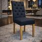 SANTIAGO FABRIC DINING CHAIR IN BLACK - STOCK CLEARANCE EOFY SALE