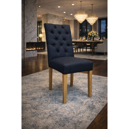 Santiago Fabric Dining Chair-MyChocolateWood