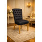 Rhiannon Round Dining Table with 4 Santiago Dining Chairs in Black - Chocolate Wood
