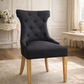 RIO SOLID OAK CHAIR IN CHARCOAL WITH OAK LEGS - EOFY SOCK CKEARANCE