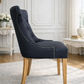 RIO SOLID OAK CHAIR IN CHARCOAL WITH OAK LEGS - EOFY SOCK CKEARANCE