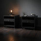 2 X MOUS NIGHTSTAND/LAMP TABLE/BEDSIDE TABLE IN BLACK