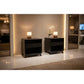 2 x Mous Nightstand / Lamp Table / Bedside Table in Black - Chocolate Wood