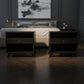 2 X MOUS NIGHTSTAND/LAMP TABLE/BEDSIDE TABLE IN BLACK