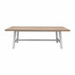 Ondina Parquetry Top Dining Table 240cm - Chocolate Wood