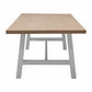 Ondina Parquetry Top Dining Table 240cm - Chocolate Wood