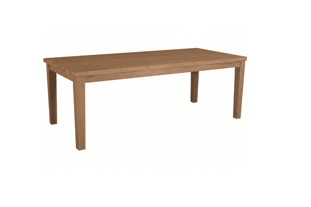 ALANYA OUTDOOR DINING TABLE RECTANGULAR SOLID EUCALYPTUS TIMBER