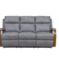 MITCHUM FABRIC 3-SEATER WITH 2 END ELECTRIC RECLINERS - DOVE