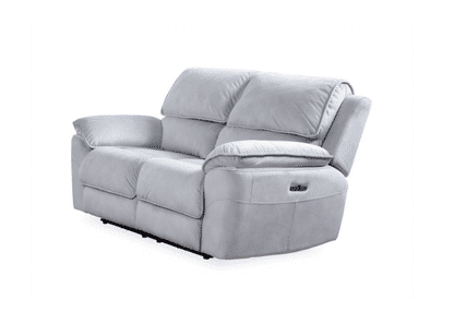 Mercouri Fabric 2-Seater Sofa with 2 Electric Recliners