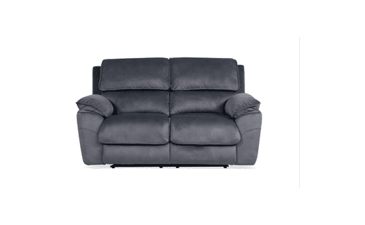 MERCOURI FABRIC 2-SEATER WITH 2 ELECTRIC RECLINERS / SOFA SHADOW COLOUR