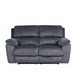 MERCOURI FABRIC 3-SEATER WITH 2 ELECTRIC RECLINERS / SOFA - SHADOW COLOUR
