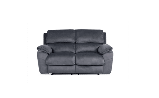 MERCOURI FABRIC 3-SEATER WITH 2 ELECTRIC RECLINERS / SOFA - SHADOW COLOUR