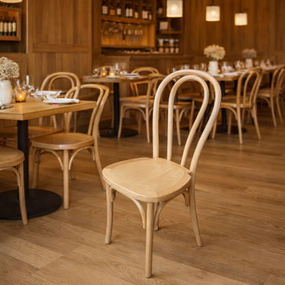 Cristo Stackable Bentwood Dining Chair-MyChocolateWood
