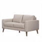 Thorna 2-Seater Real Leather Sofa in Wheat angle