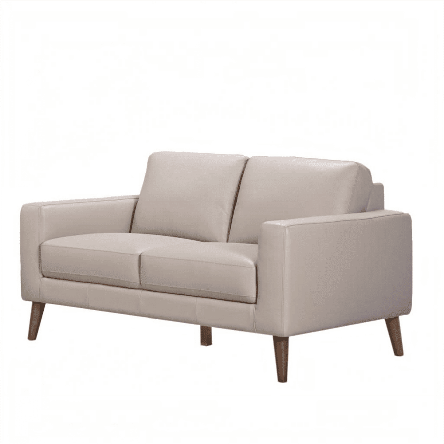 Thorna 2-Seater Real Leather Sofa in Wheat angle