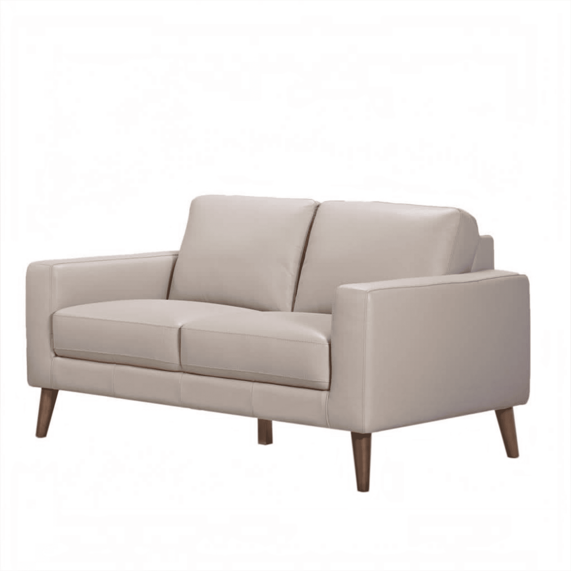 Thorna 2-Seater Real Leather Sofa in Wheat angle