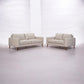 Thorna 2-Seater + 3-Seater Real Leather Sofa Set in Wheat detail