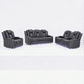 Midgley Fabric 2-Seater Recliner with Console & Dual Motor in Charcoal