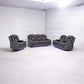 Midgley Fabric 2-Seater Recliner with Console & Dual Motor in Charcoal