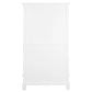 Tasmania Solid Mahogany Wide 2 Drawer Bookcase in White - Chocolate Wood