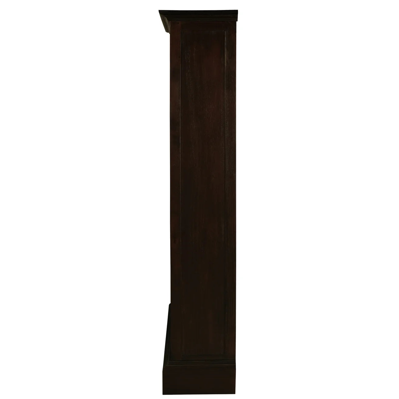 Tasmania Solid Mahogany Wide Bookcase in Chocolate - Chocolate Wood