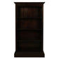 Tasmania Solid Mahogany Wide Bookcase in Chocolate - Chocolate Wood