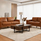 Thorna 2-Seater & 3-Seater Real Leather Sofa Set