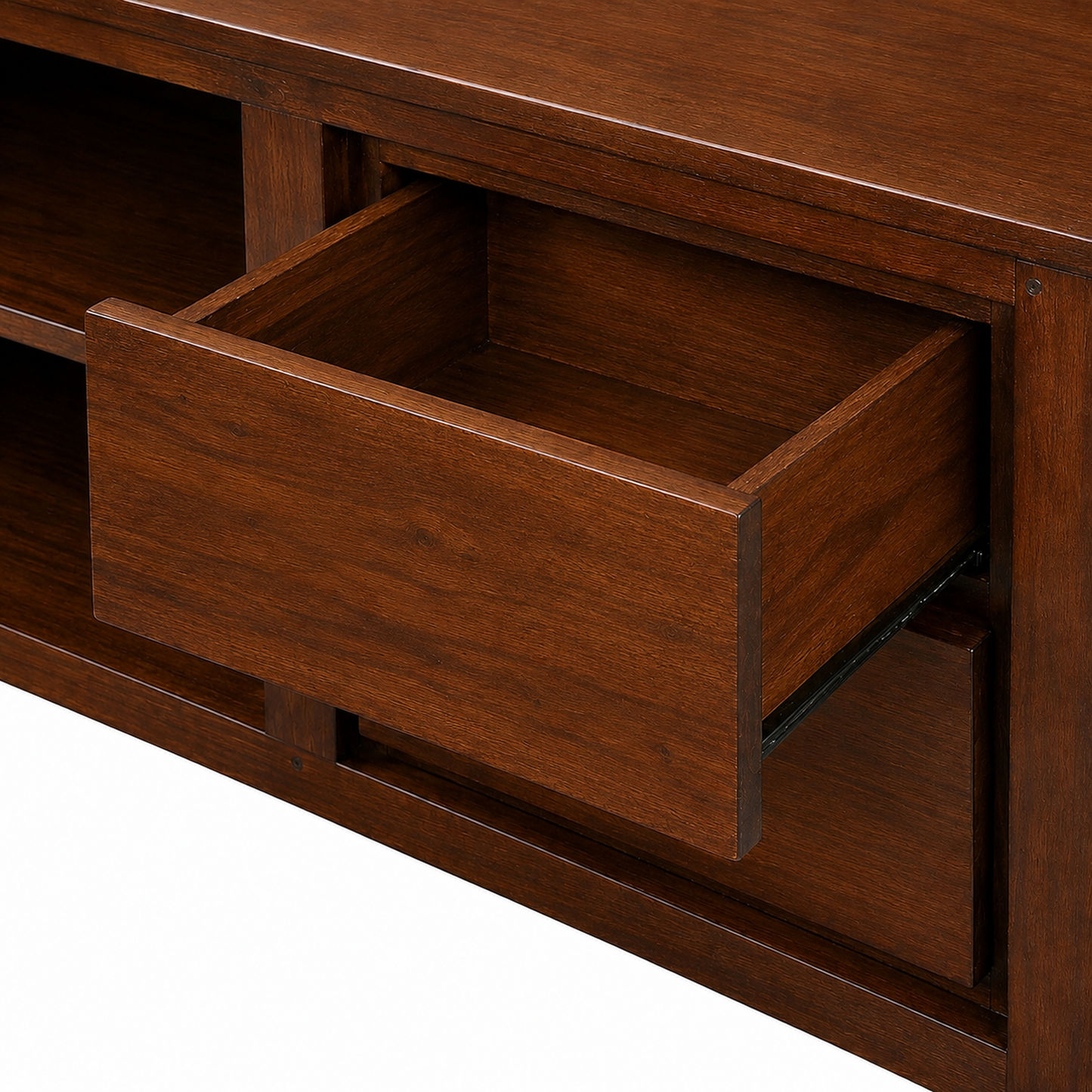 Tanaka Solid Mahogany 4-Drawer TV / Entertainment Unit with 2 Shelves 200cm