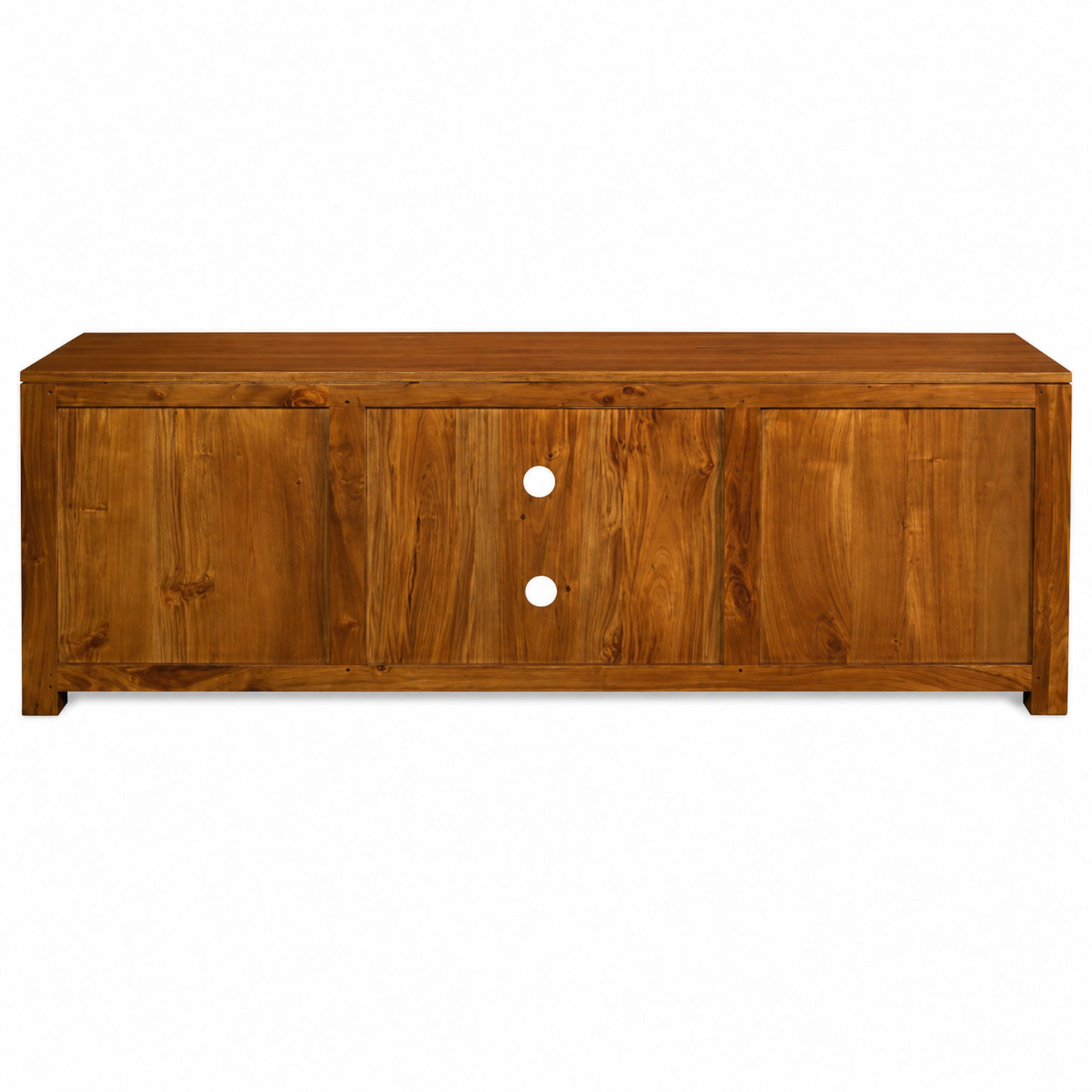 Tanaka Solid Mahogany 4-Drawer TV / Entertainment Unit with 2 Shelves 200cm