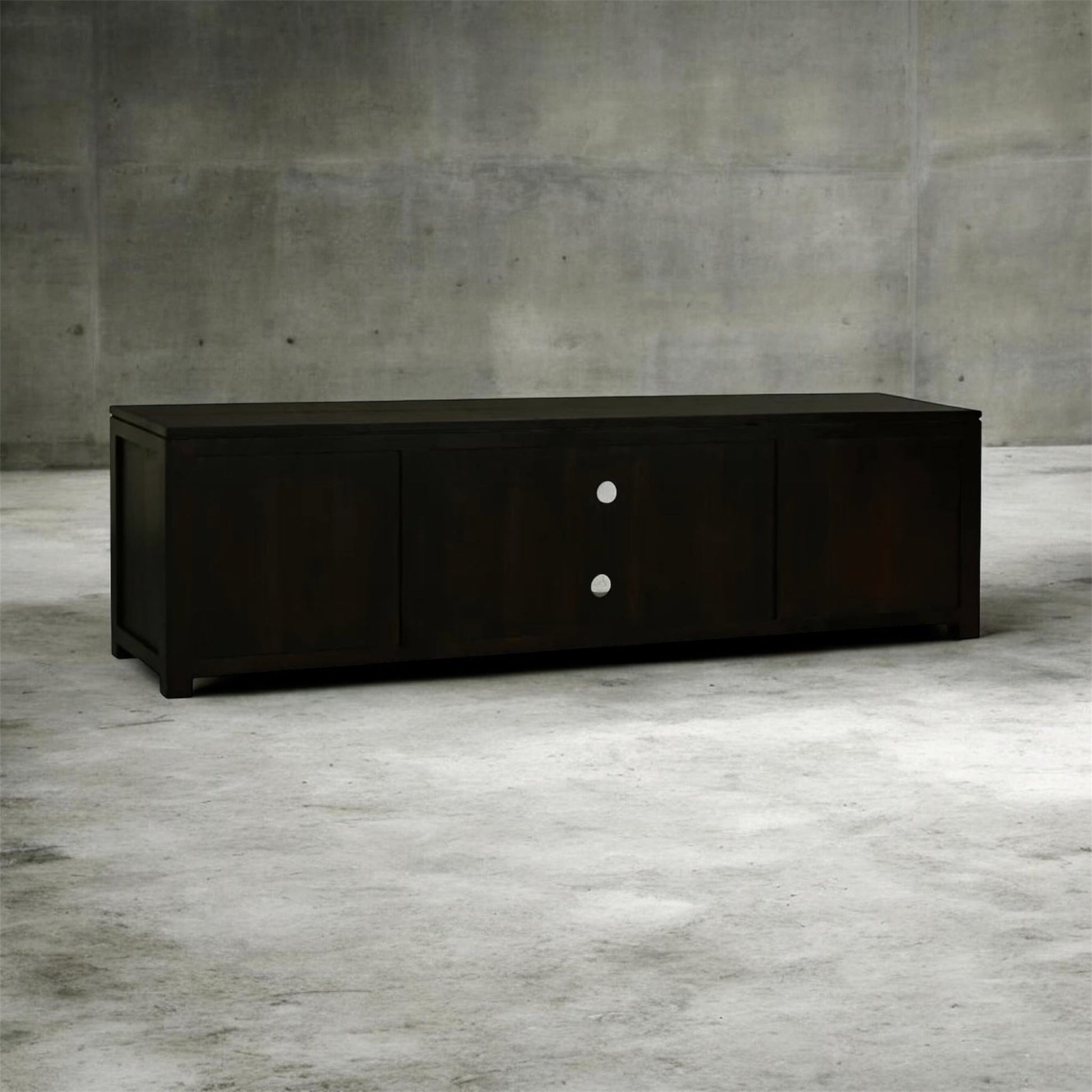 Tanaka Solid Mahogany 4-Drawer TV / Entertainment Unit with 2 Shelves 200cm