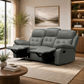 Stellar 3-Piece Manual Leather Recliner Set — 3-Seater + 2 Single Recliners