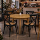 Fitan Solid Oak Round Dining Table 120cm in Natural