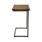 Henley Timber Top Metal Frame Laptop Side Table