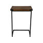 Henley Timber Top Metal Frame Laptop Side Table