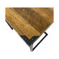 Henley Timber Top Metal Frame Laptop Side Table