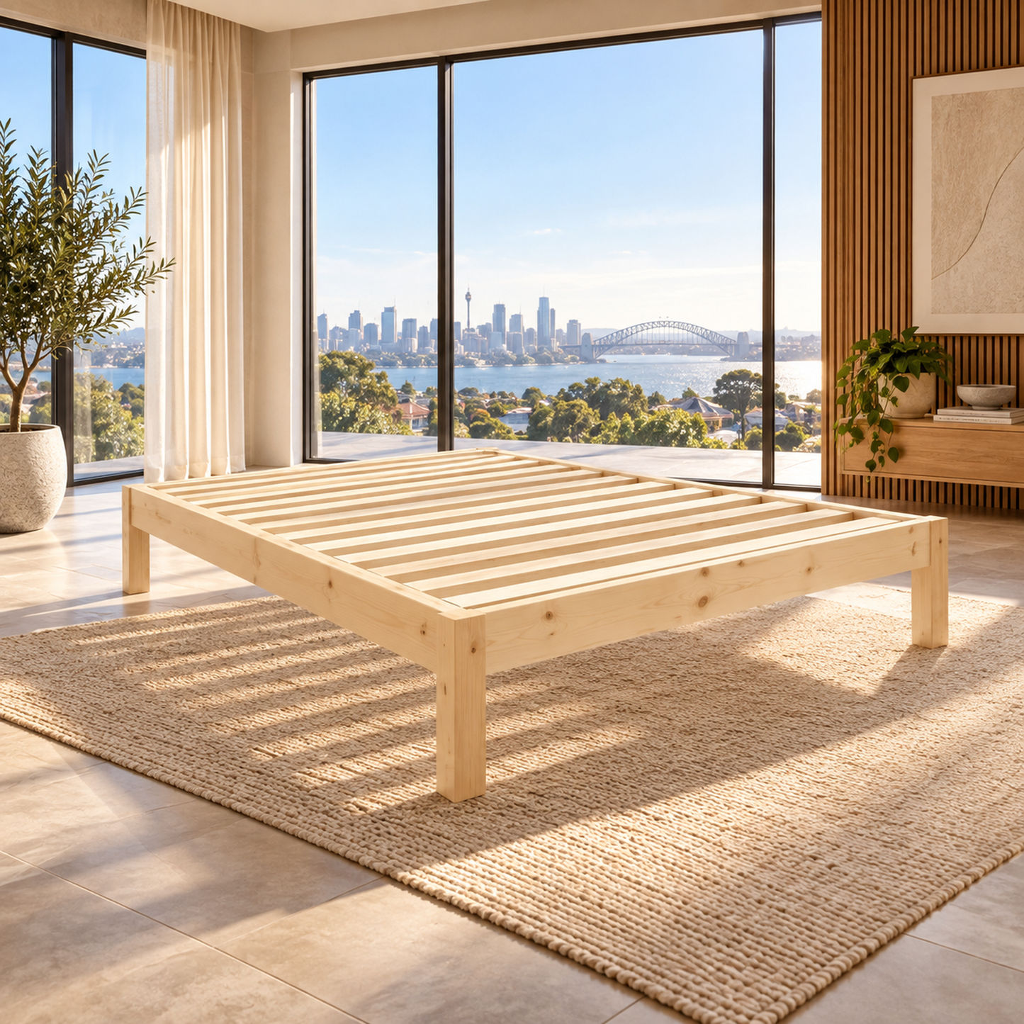 Ferguson Solid Pine Bachelor Bed — Australian Made to Order