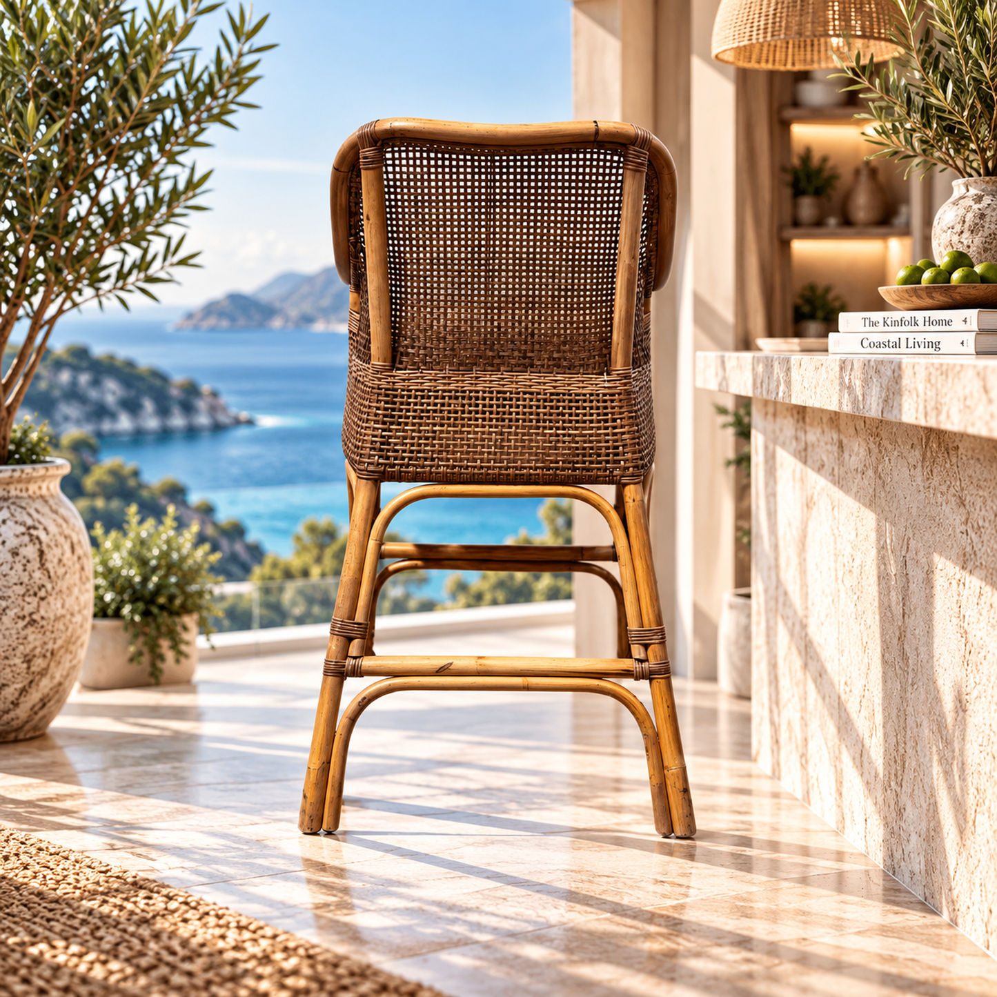 Malibu Hamptons Rattan Counter Stool