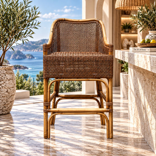 Malibu Hamptons Rattan Counter Stool