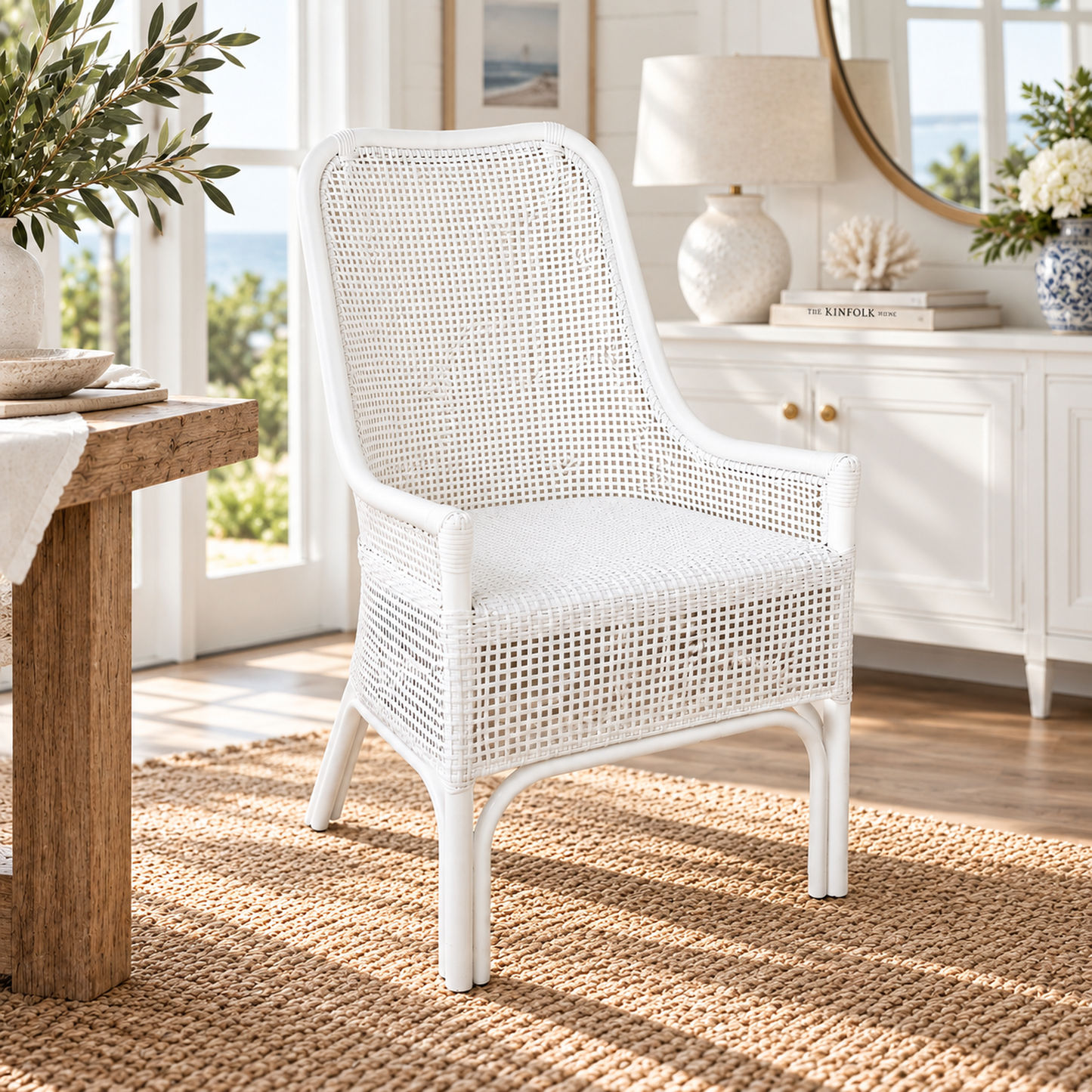 Malibu Hamptons Rattan Dining Chair