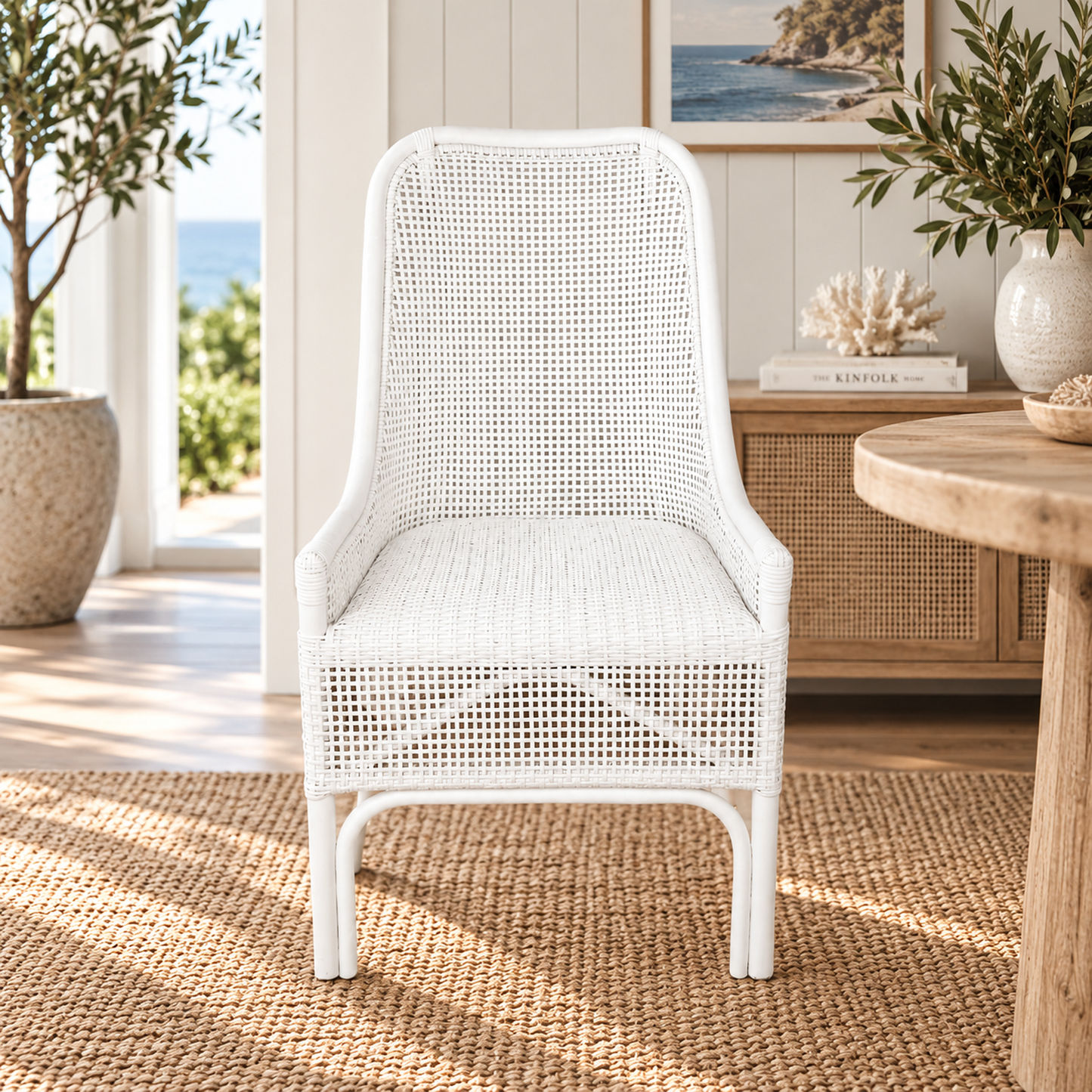 Malibu Hamptons Rattan Dining Chair