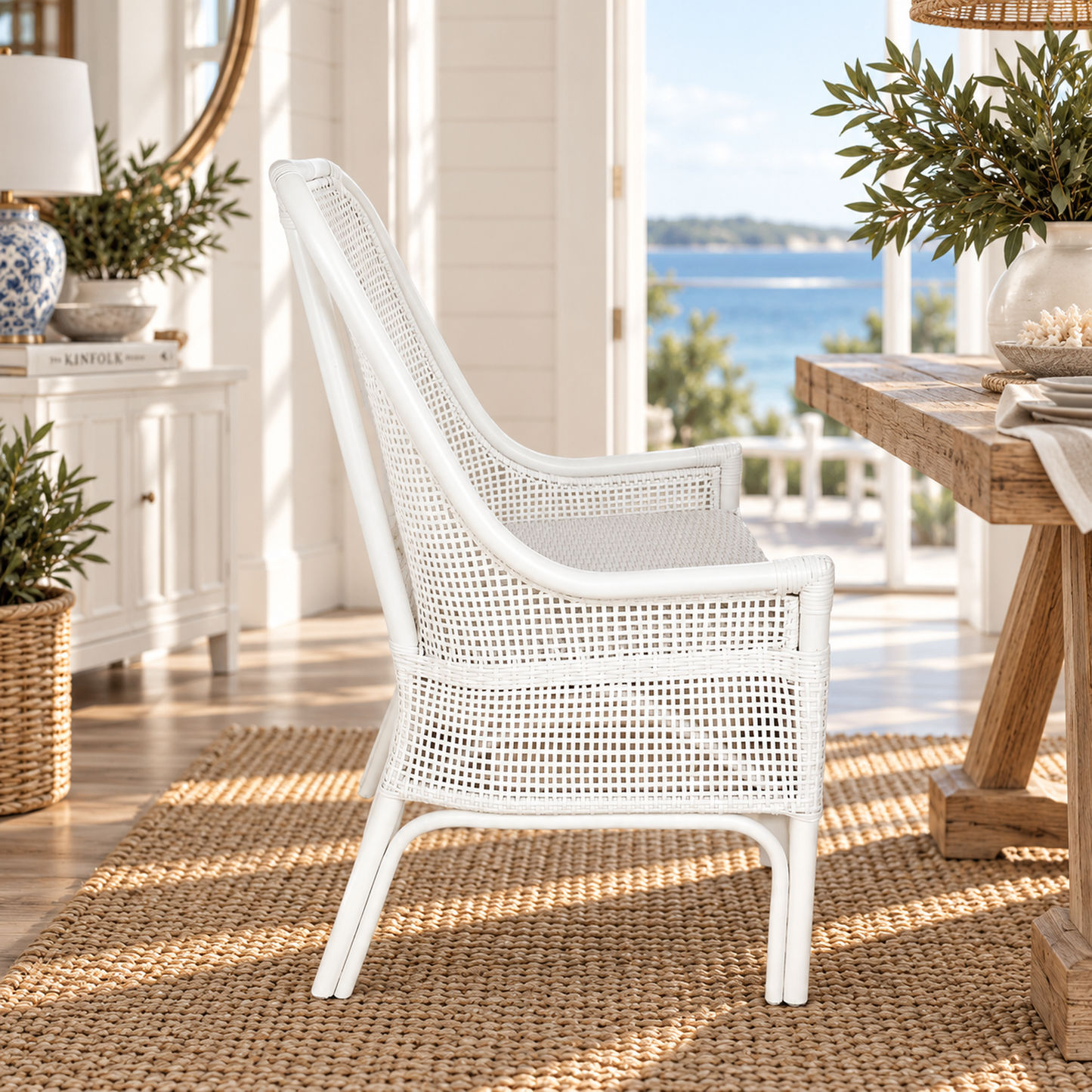 Malibu Hamptons Rattan Dining Chair